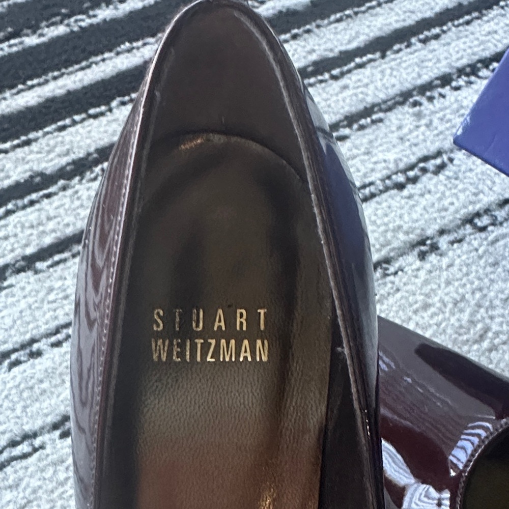 Stuart Weitzman Dulcinea Brown Degrade Patent Heels - Picture 3 of 14